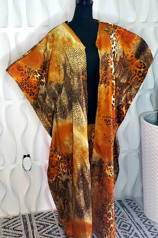 LEOPARD PRINT DUSTER (NWT)