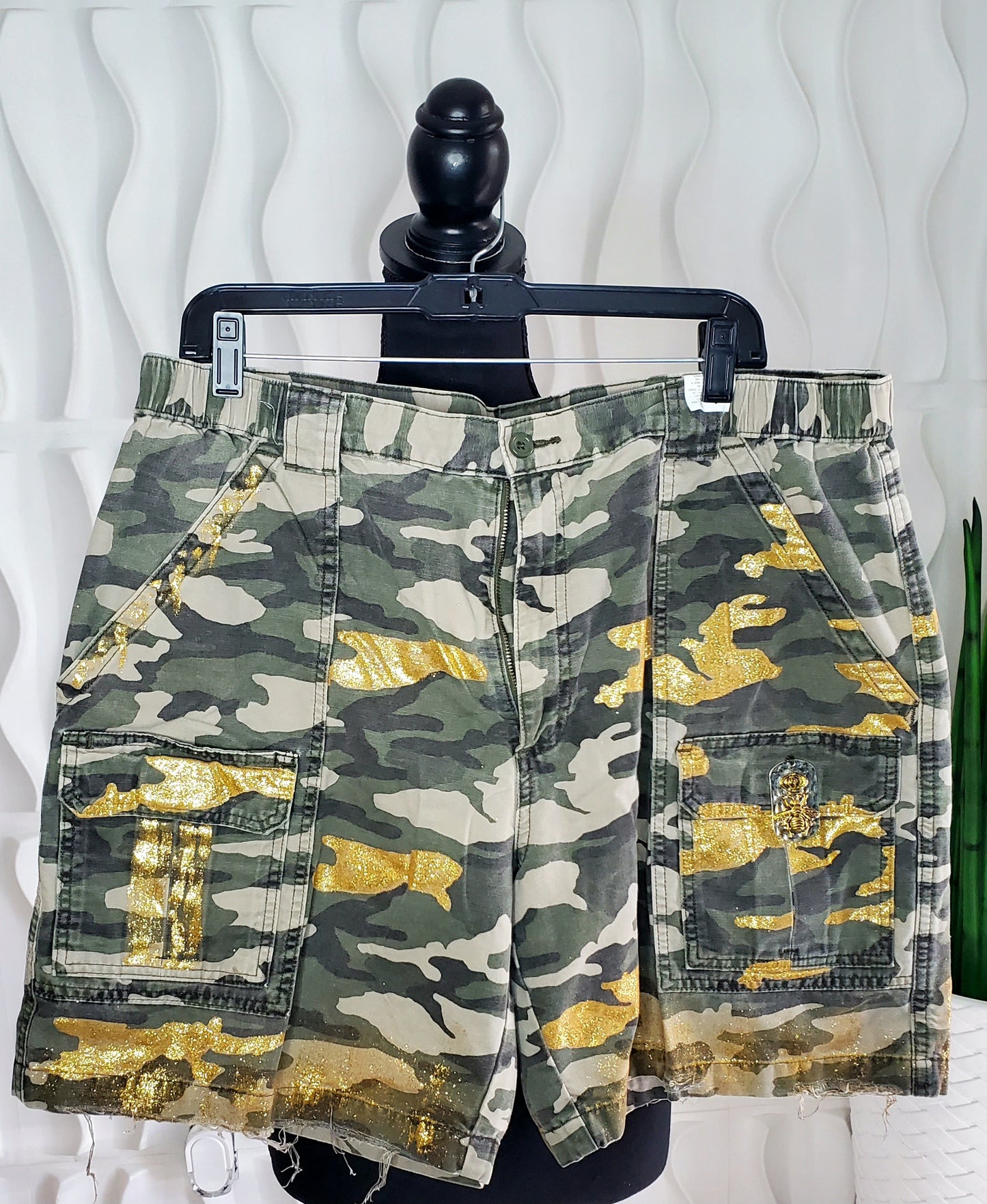 1 of 1 Custom Army Fatigue Shorts (L/XL)