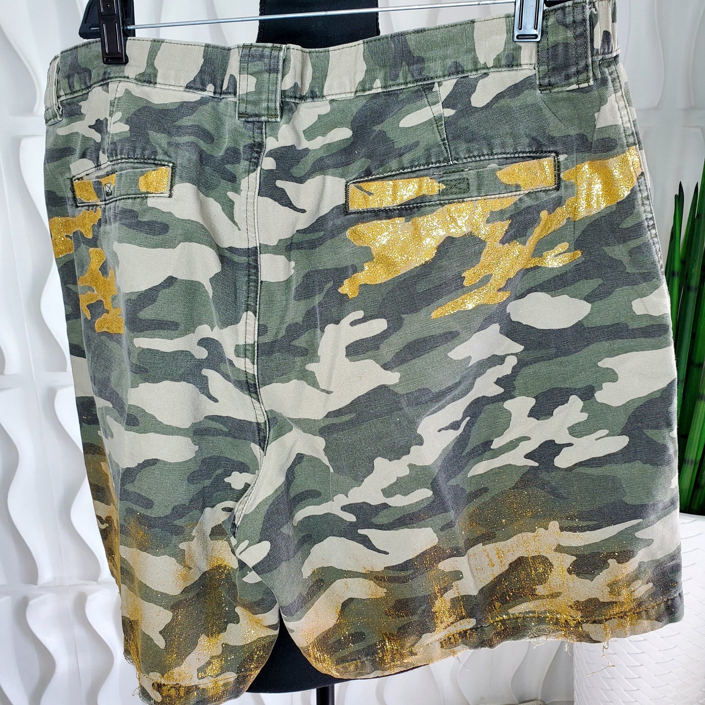 1 of 1 Custom Army Fatigue Shorts (L/XL)