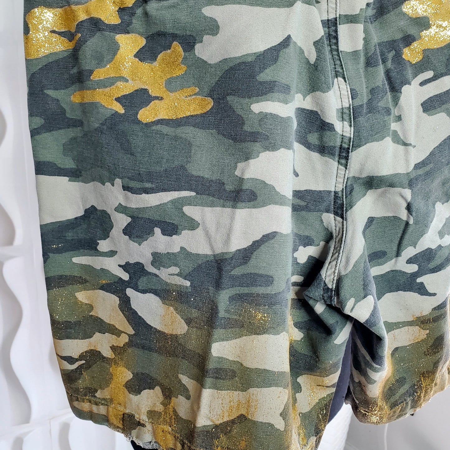 1 of 1 Custom Army Fatigue Shorts (L/XL)