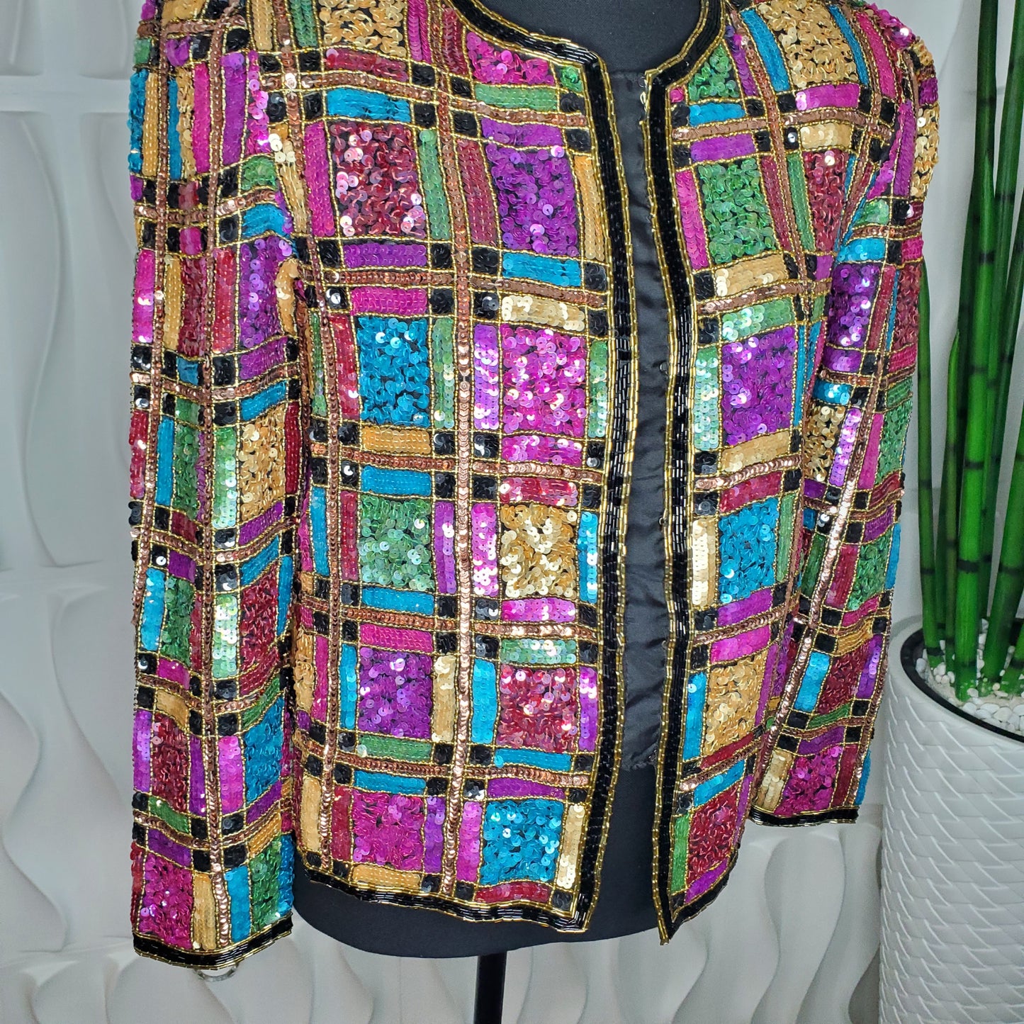 LAWRENCE KAGAR SEQUIN JACKET