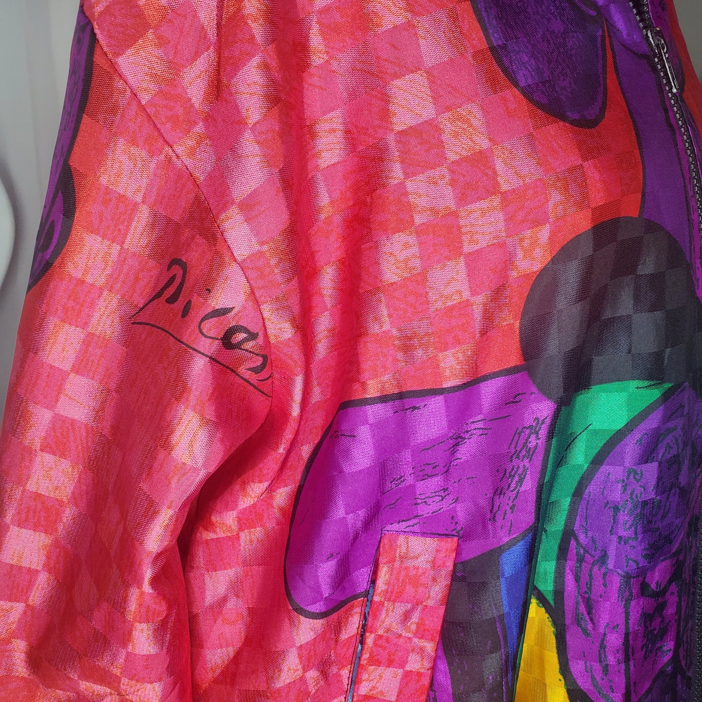 VINTAGE RAINBOW COLLECTION PICASO BOMBER JACKET