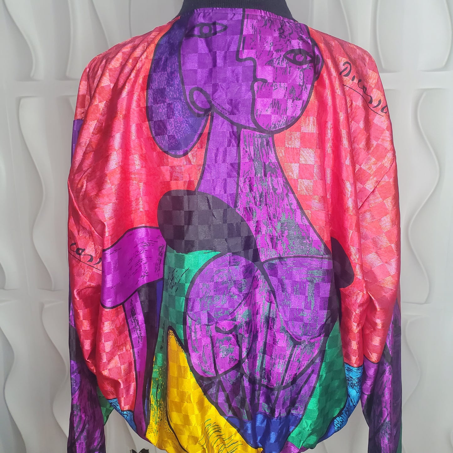 VINTAGE RAINBOW COLLECTION PICASO BOMBER JACKET