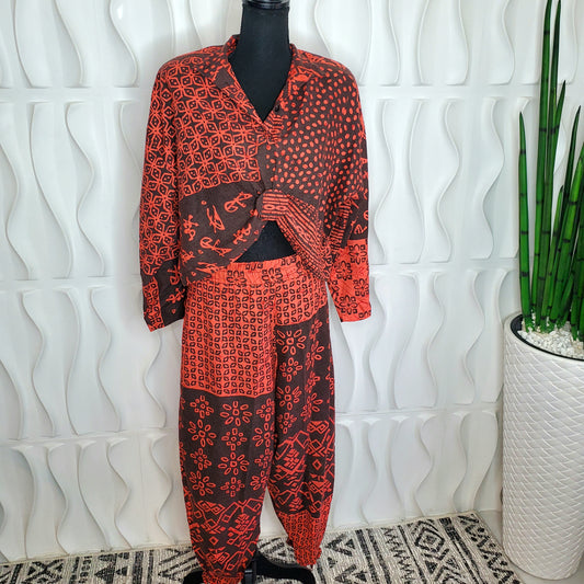 2 PIECE VINTAGE DANI MICHAELS PANTS SET